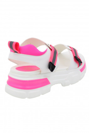 Sandale plate sportswear rose