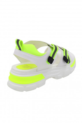 Sandale plate sportswear verte