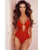 Red lace teddy