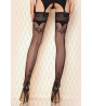 Sheer black stay-up stockings 429
