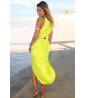 Robe de plage avec ceinture dorée - Beachwear - robe légère été