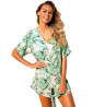 Tropical pattern beach dress