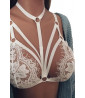 Fantasy lace bra, white