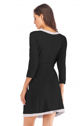 Plus size black negligee