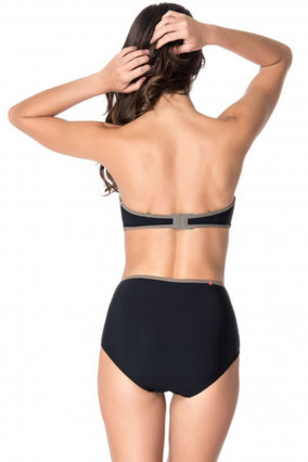 2-piece swimsuit with high waist briefs