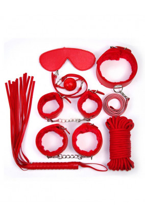 Kit de bondage rouge - sextoys