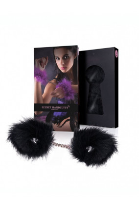 Black feather handcuffs - Sex toys online store