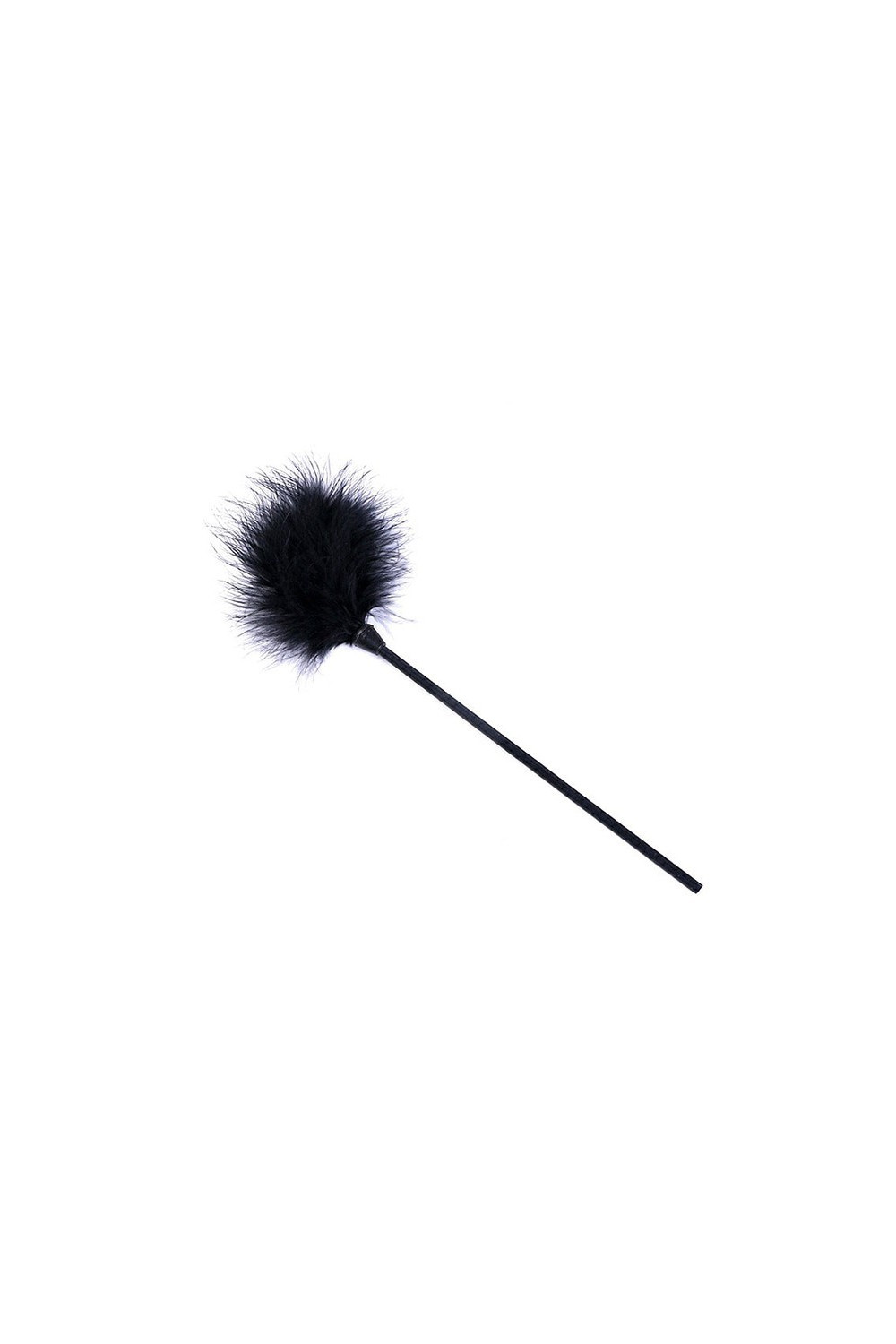 Black feather duster