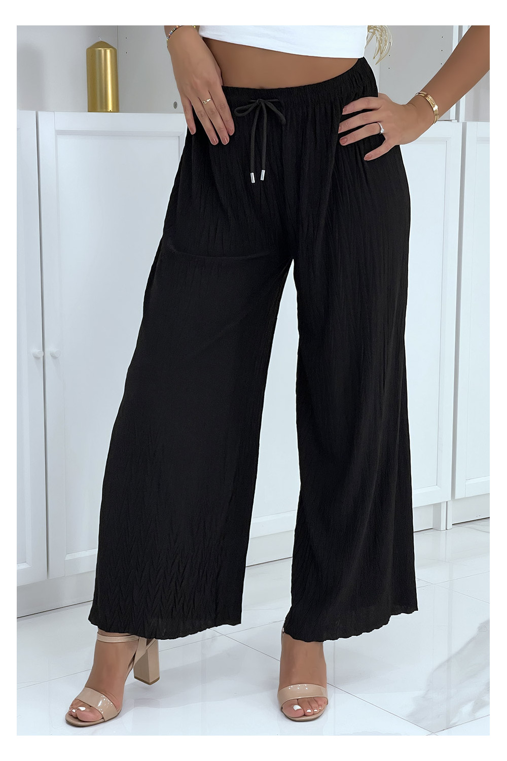 Update more than 151 black pleated palazzo pants - in.eteachers