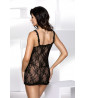 Babydoll in pizzo nero XL