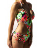 Floral one-piece swimsuit