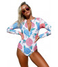 Long-sleeved one-piece swimsuit