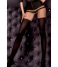 Tights with suspender pattern