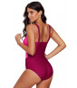 Pink and fuchsia one-piece swimsuit