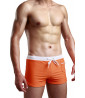 Orange men's boxer swimsuit