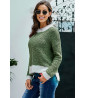Suéter de punto verde
