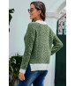 Green knit sweater