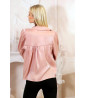 Camisa de satén rosa
