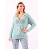 Pull turquoise en maille