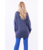 Maglione blu in maglia
