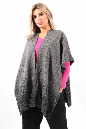 Glittery gray shawl