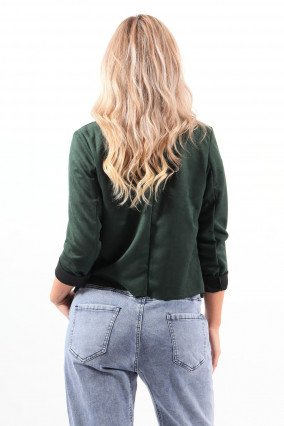 Perfecto green suede style