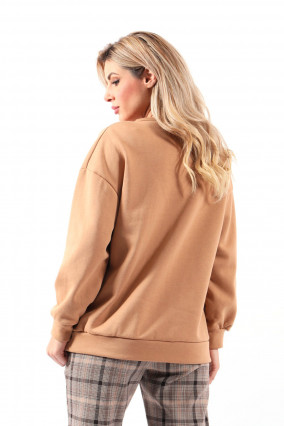 Camel color sweatshirt