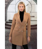 Beige fitted chic jacket