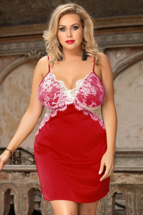 Satin and lace nightie