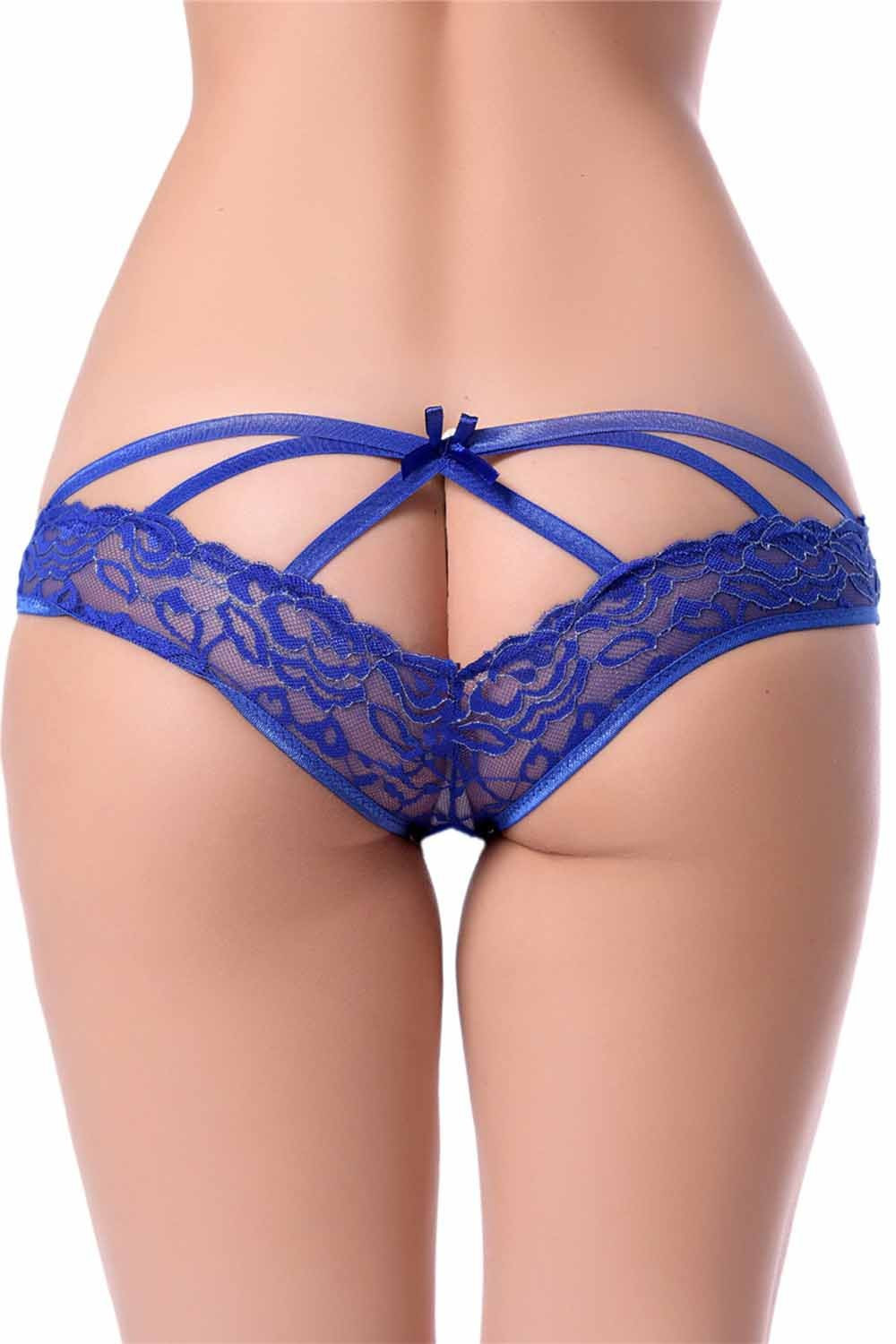 Sexy blue lace panties