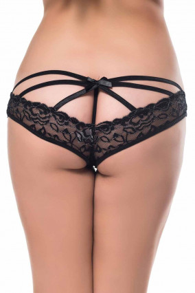 Sexy black lace panties