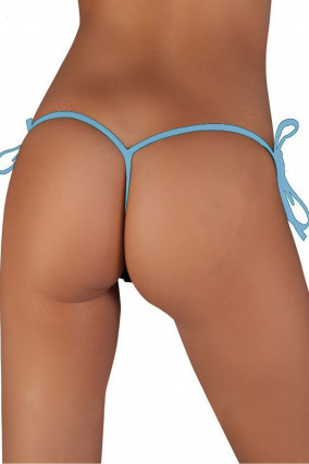 Sky blue thong to tie plus size