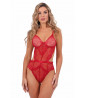 Red lace bodysuit