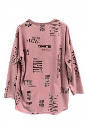 Pink oversized pullover