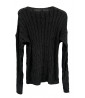 Black knit sweater