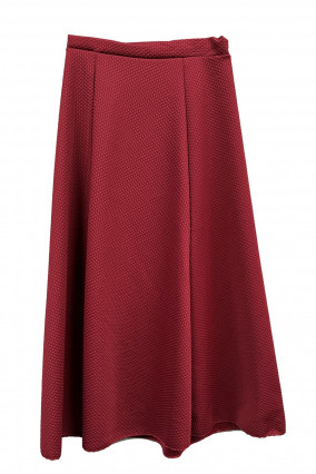 Long burgundy skirt
