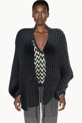 Black knit cardigan - women's fashion e-shop