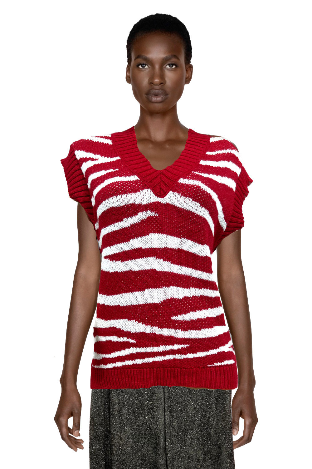 Loose sleeveless sweater - Online sale of women's ready-to-wear