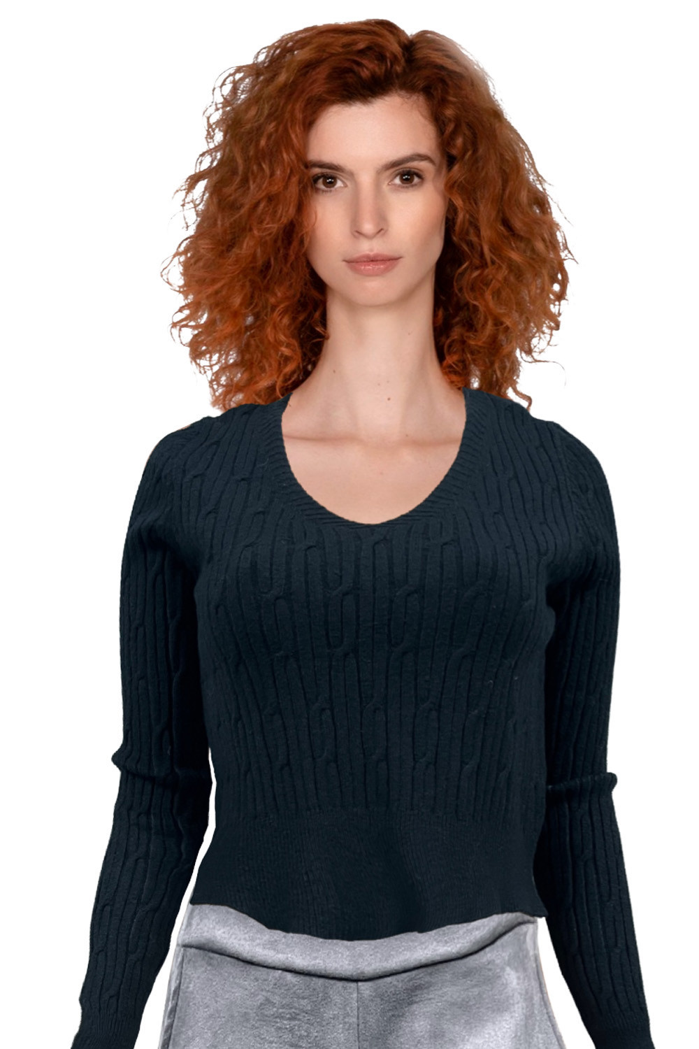 Black knit crop top - Women's fashion at low prices