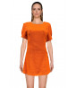 Orange Short Sleeve Dress