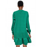 Green fleece dress