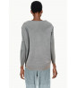 Gray sweater with three quarter sleeves
