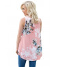 Light pink top with floral pattern
