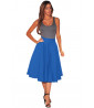 Blue skater style skirt