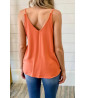 Orange lace top with bow