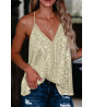 Sequin strappy top
