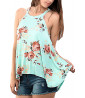 Top turquoise motif floral