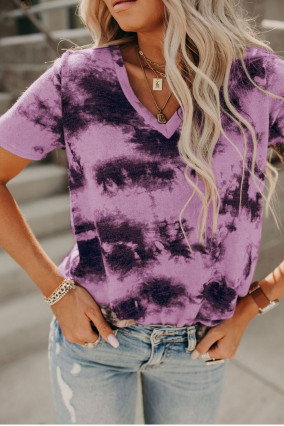 Camiseta Tie & Dye violeta