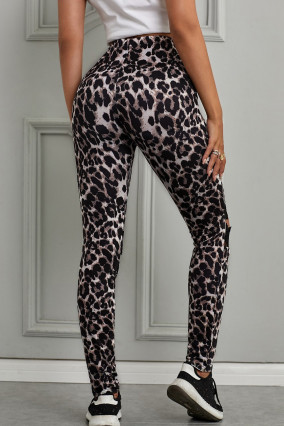 Leopard print leggings