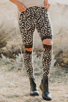 Legging imprimé léopard